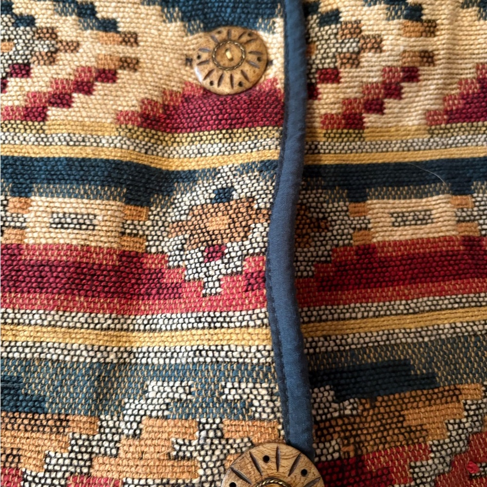 New Identity Multicolor Patterned Jacket Aztec Bo… - image 3